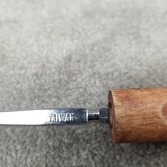 BBQ Grilling Tool Set of LOT 4 Metal Spatula Wood Handle Tongs 2 Tine Long Forks - Picture 13 of 16